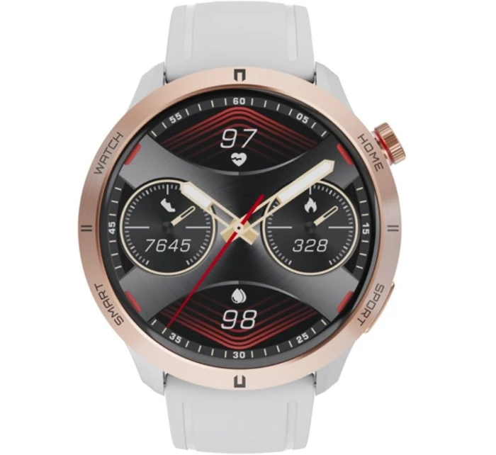 Dámské chytré hodinky RUBICON RNCF14 Rose Gold/White SMARUB251 Dámské chytré hodinky RUBICON RNCF14 Rose Gold/White SMARUB251