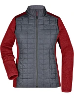Daiber JN 741 Dámská pletená hybridní bunda 02.0741 red melange/anthracite melange Daiber JN 741 Dámská pletená hybridní bunda 02.0741 red melange/anthracite melange