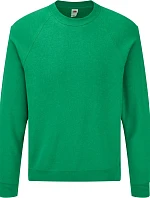 Fruit of the Loom Classic Raglan Sweat Raglánová mikina 16.2216 retro heather green