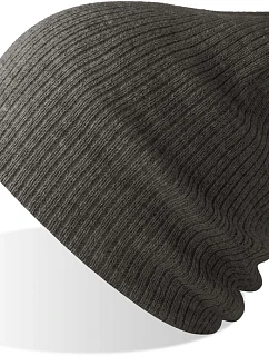 Pletená čepice dark grey melange model 22478877 - Atlantis Headwear