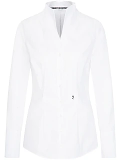Seidensticker Chalice Blouse Slim LSL Popelínová halenka s dlouhým rukávem 78.1182 white