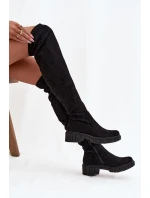 Dámské holínky přes koleno  Černé model 21713516 - S.Barski