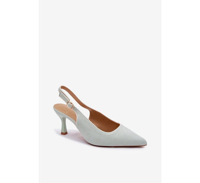 Dámské sandály na podpatku s lemovkou Mentha Relmira