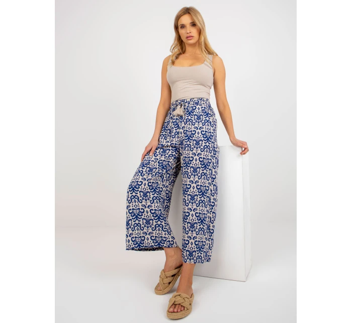 Kalhoty D73770R62237A tmavě modré