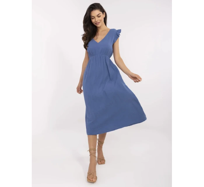 Sukienka MI SK model 21133044 ciemny niebieski - FPrice Sukienka MI SK model 21133044 ciemny niebieski - FPrice