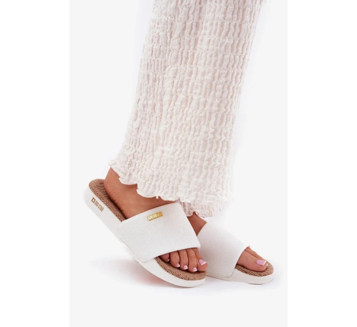 Dámské pantofle Big Star – bílé