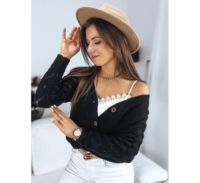 SINSA dámský svetr černý FashionStreet MY1632