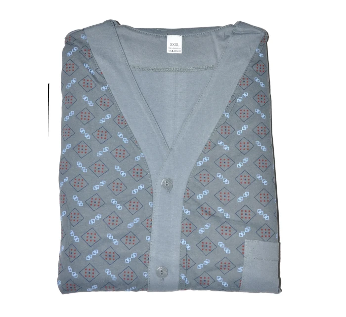 Pánské rozepínací pyžamo Gucio dł/r M-2XL