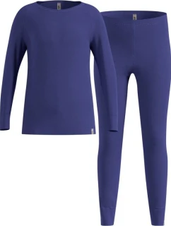 Termoaktivní prádlo - Odlo Set dlouhý MERINO 200 velikost 152cm Modrá
