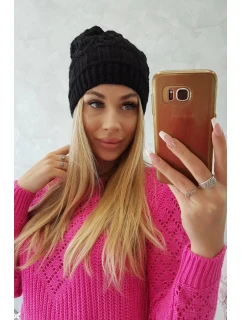 Fleecová čepice Marta K231 černá