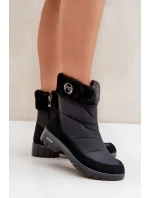 Dámské Módní zateplené sněhule Progress model 21602424 Černé - Boto Dámské Módní zateplené sněhule Progress model 21602424 Černé - Boto