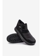 Zateplené pánské zimní boty sněhule černé Progress PROGJ-22-153