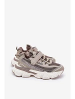 Tenisky Sportovní Boty Dětské Na Suchý Zip Khaki Ronivelle Tenisky Sportovní Boty Dětské Na Suchý Zip Khaki Ronivelle