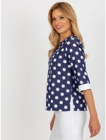 Bluzka LK BZ model 21393001 ciemny niebieski - FPrice Bluzka LK BZ model 21393001 ciemny niebieski - FPrice