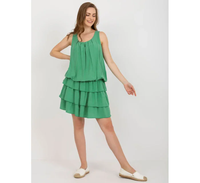 TW SK BI 8139 šaty.44 zelená