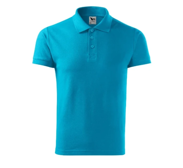 Cotton polokošile pánská tyrkysová