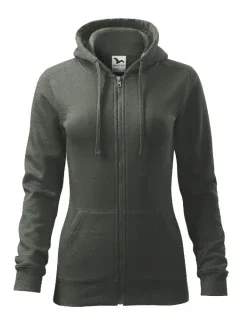Trendy Zipper mikina dámská tmavá model 20639691 - MALFINI, a.s.