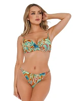 Dámské dvoudílné plavky Mykonos 2 S936MN2 zelené se vzorem - Self