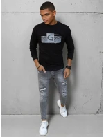 Pánská mikina s potiskem černá Dstreet model 21966106 - FashionStreet