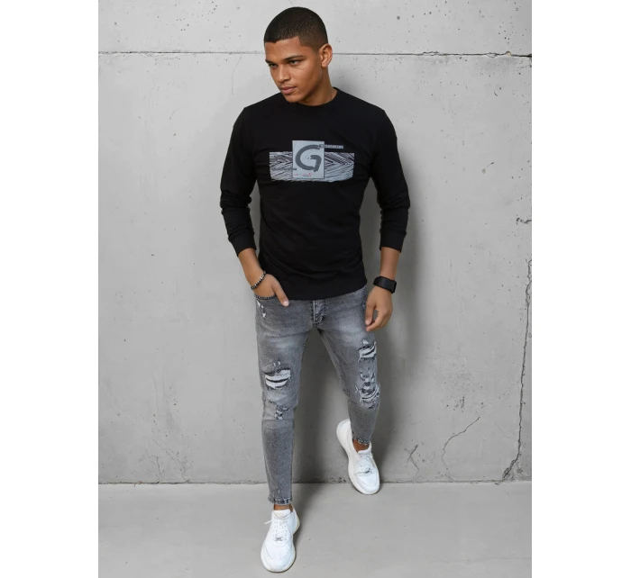 Pánská mikina s potiskem černá Dstreet model 21966106 - FashionStreet