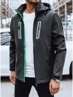 Pánská softshellová bunda s kapucí tmavě šedá Dstreet TX4475