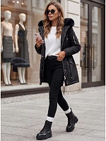Dámská zimní bunda parka černá Dstreet model 21970996 - FashionStreet Dámská zimní bunda parka černá Dstreet model 21970996 - FashionStreet
