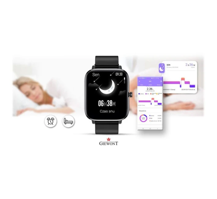 Chytré hodinky Giewont Black GW230-2