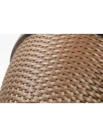 RATANOVÝ PLASTOVÝ KVĚTINÁČ O PRŮMĚRU 30,5 CM SASKA ZAHRADA