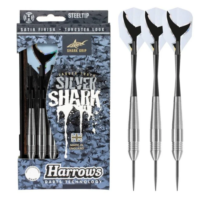 Šipky Silver Shark Steeltip model 19914287 - Harrows Šipky Silver Shark Steeltip model 19914287 - Harrows