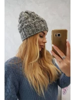 Fleecová čepice Roksana K209 tmavě šedá Fleecová čepice Roksana K209 tmavě šedá