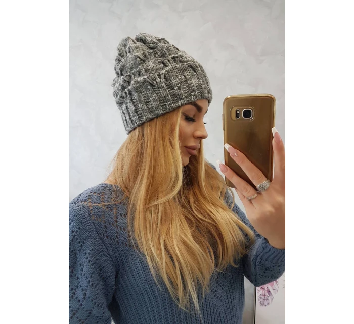 Fleecová čepice Roksana K209 tmavě šedá Fleecová čepice Roksana K209 tmavě šedá