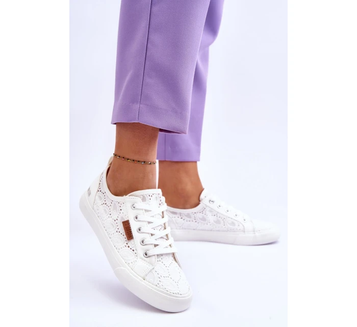 Dámské Krajkové Tenisky BIG STAR W274925 Bílé