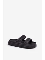 Pěnové Lehká Dámské Pantofle Na Platformě S.Barski ZK51-001 Černé