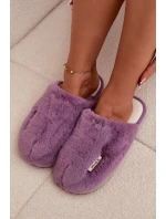 Kožešinové dámské pantofle fialové model 21772478 - Boto Kožešinové dámské pantofle fialové model 21772478 - Boto