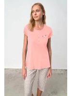 Pyžamo s knoflíkovou légou model 19579629 - Vamp