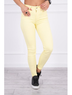 Džínové kalhoty žluté