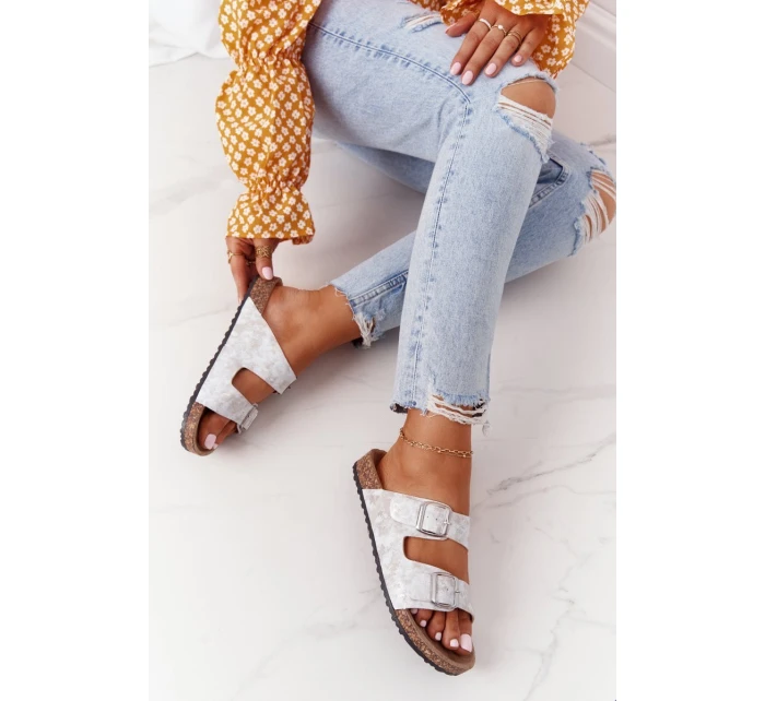 Dámské Nazouváky Stříbrné model 21553968 - EVENTO Dámské Nazouváky Stříbrné model 21553968 - EVENTO