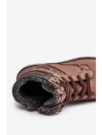 Zateplené pánské kotníkové boty model 21673169 hnědé - Boto