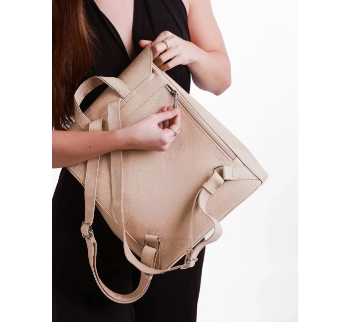 Dámský kožený batoh Vuch Joanna Leather Beige