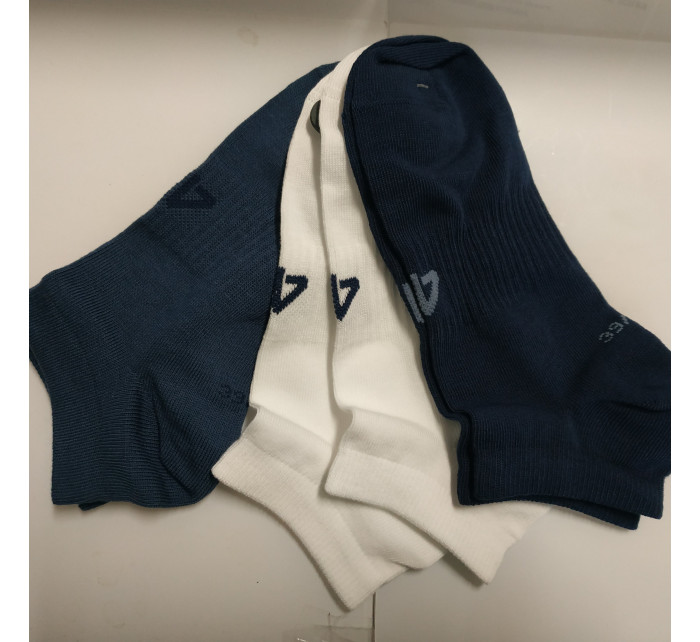Pánské kotníkové ponožky 4F SOM301 Modré_Bílé (3 páry)