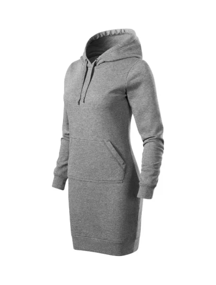 Snap šaty dámské tmavě šedý melír