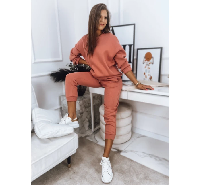 Dámská tepláková souprava ARIELLA PREMIUM lososová FashionStreet AY0725