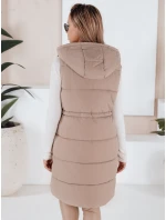 Dámská prošívaná vesta LADISA béžová FashionStreet TY3289