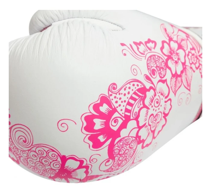 Boxerské rukavice  10 oz bílé a růžové model 21767800 - TOP TEN
