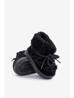 Teplé Botky Dětské Černé model 21640654 - Boto Teplé Botky Dětské Černé model 21640654 - Boto