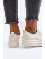 Dámské tenisky z ekologické kůže Big Star model 21649521 Bílé - Big Star Shoes Dámské tenisky z ekologické kůže Big Star model 21649521 Bílé - Big Star Shoes