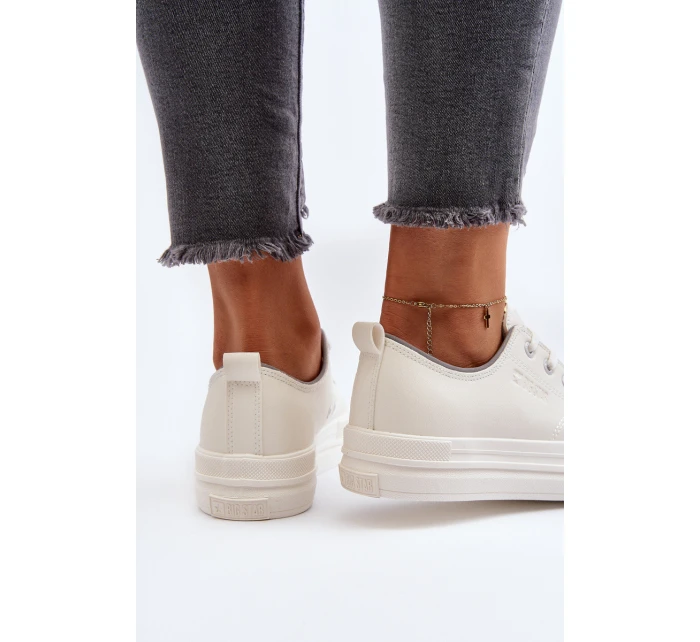 Dámské tenisky z ekologické kůže Big Star model 21649521 Bílé - Big Star Shoes Dámské tenisky z ekologické kůže Big Star model 21649521 Bílé - Big Star Shoes