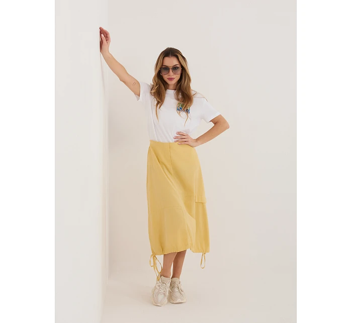 Spódnica IT SD model 22042590 jasny żółty - FPrice