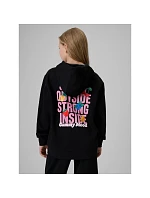 Dívčí volná mikina s kapucí 4F 4FJRSS26TSWSF2902-20S Dívčí volná mikina s kapucí 4F 4FJRSS26TSWSF2902-20S