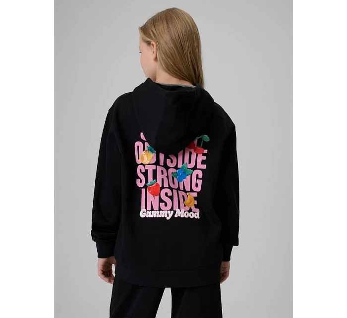 Dívčí volná mikina s kapucí 4F 4FJRSS26TSWSF2902-20S Dívčí volná mikina s kapucí 4F 4FJRSS26TSWSF2902-20S